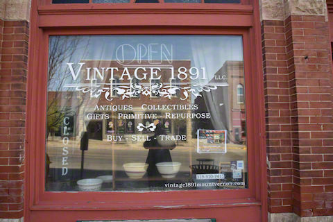 Vintage 1891 antique shop downtown