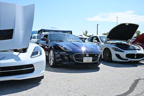Jaguar sandwiched between Corvette and Maserati