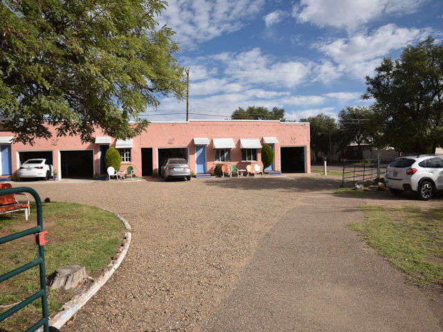 The rooms have their own garages.