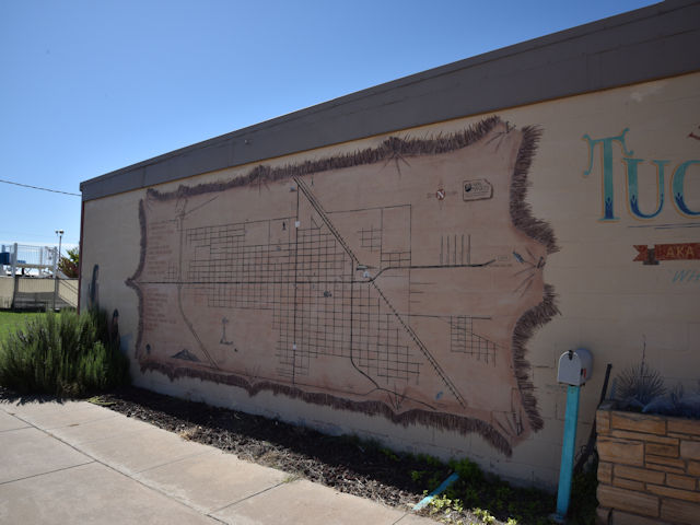 Map Mural on building