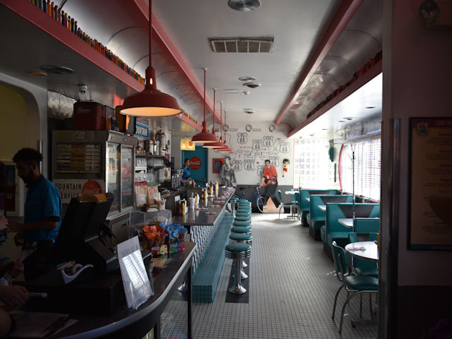 Inside of Route 66 Diner