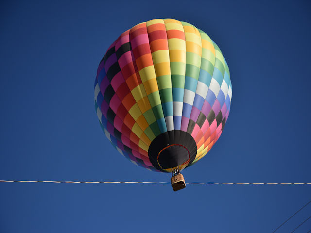 Balloon over the Dog House