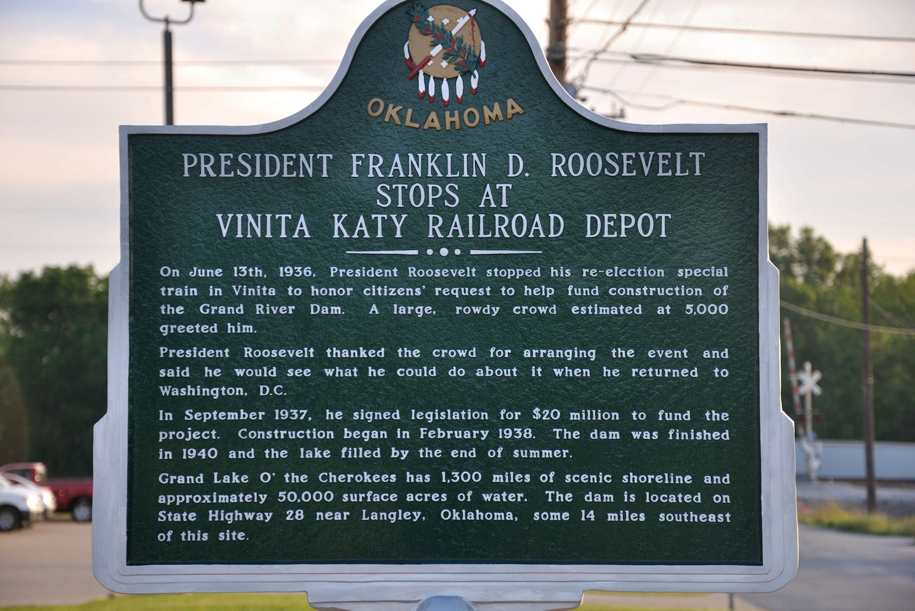 FDR visit to Vinita