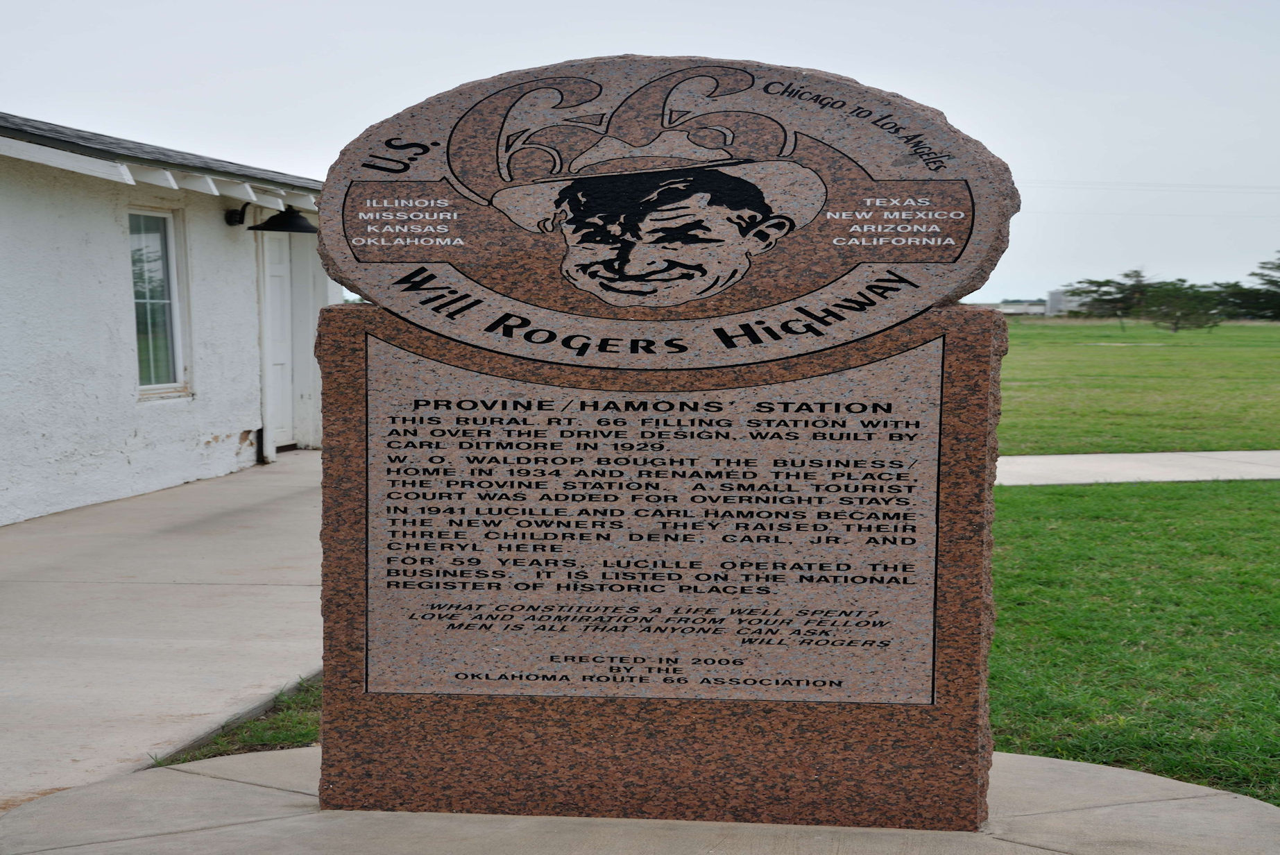 Provine Hamons Filling Station, Weatherford OK