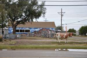 Mural by Valeria Doshier on museum, Vega TX