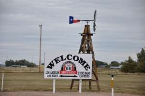 Midpoint sign, Adrian TX